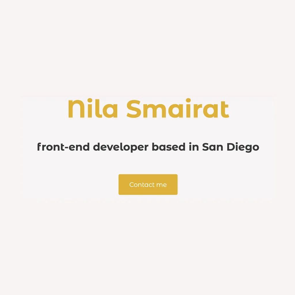 Nila's portfolio